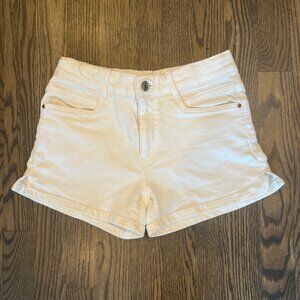 Zara Kids White Denim Shorts – Size 11-12 kids - Adjustable Waist